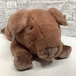 Gund Pig Plush 23” Collector Classic Mauve Brown Jumbo Pigaletto Stuffed Rare
